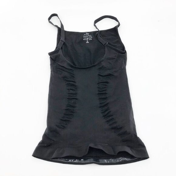 LF Tops - LF Women's Black Sleeveless Ruffle‎ Hem Bodysuit Size XL